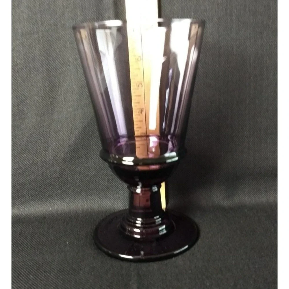 Waterford Crystal Great Room Water Goblet Darjeeling Series Amethyst Purple Logo